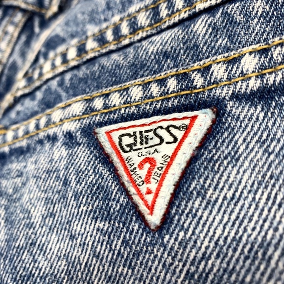 🚫SOLD!-👖VIntage |•GUESS•| Acid Wash•Mom/Wedge - Picture 8 of 8